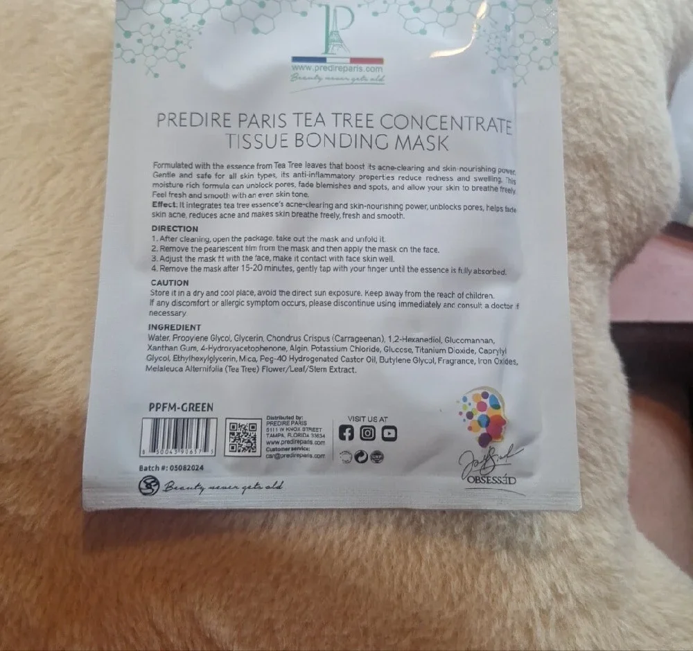 PREDIRE Tea Tree Concentrate Tissue Bonding Mask - Green